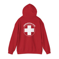 Load image into Gallery viewer, Jesus Saves Lifeguard Hoodie
