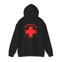 Load image into Gallery viewer, Jesus Saves Lifeguard Hoodie
