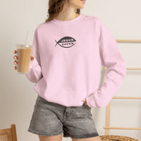 Load image into Gallery viewer, Jesus Saves Ichthys Crewneck Sweatshirt

